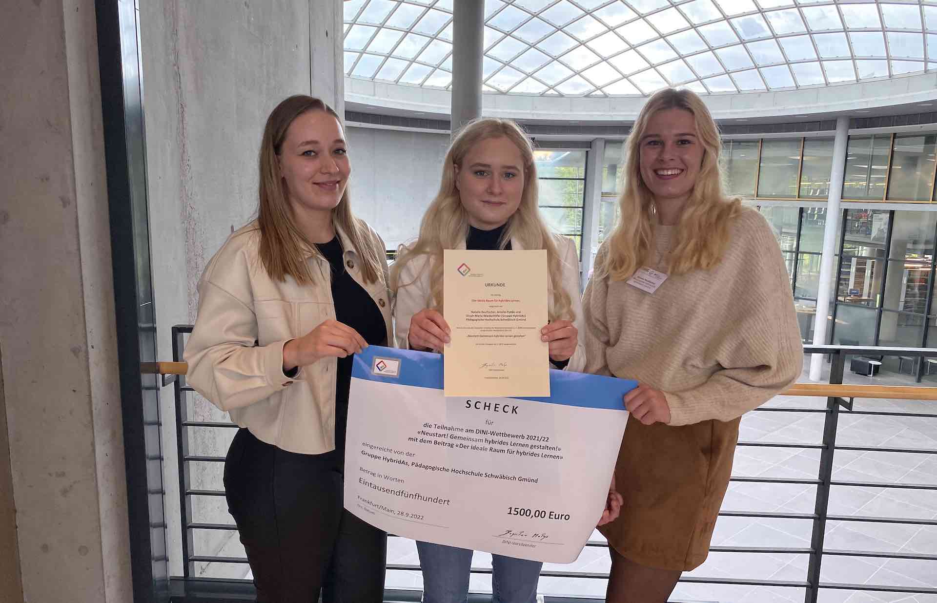 Studierende gewinnen 2. Platz bei DINI-Wettbewerb 2021/22